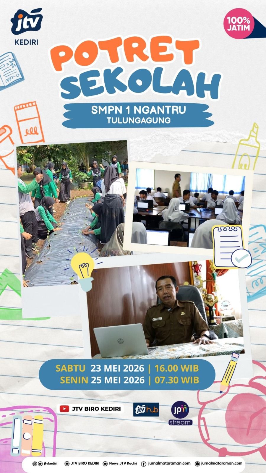 Potret Sekolah SMP N 1 Ngantru Tulungagung